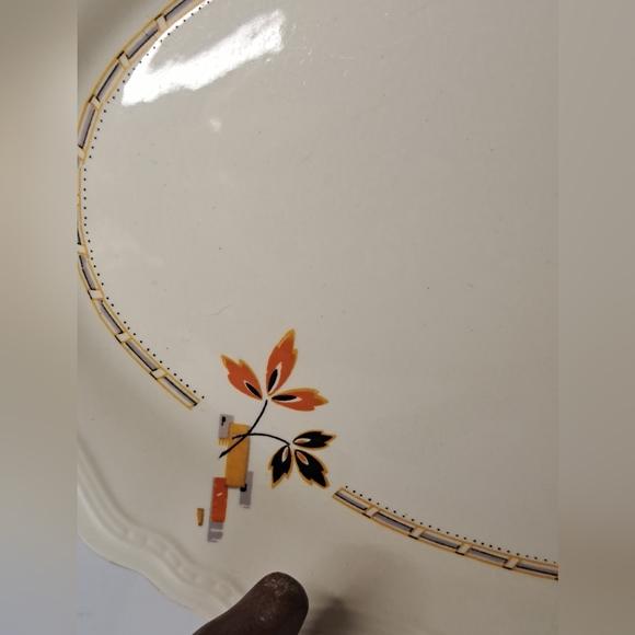 Alfred Meakin "Marigold" Astoria Shape Platter serving dish Art Deco. - Picture 6 of 9